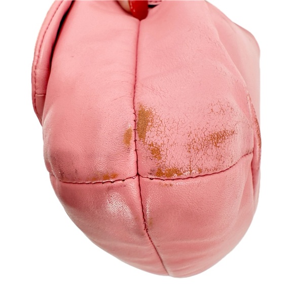 COACH Kristin Pink Leather Shoulder Crossbody Hobo Bag Purse F22308 - Picture 15 of 17